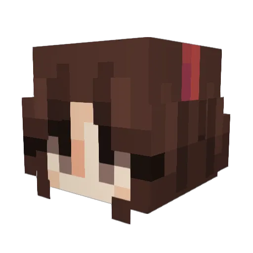 pautzie Minecraft avatar head, 3D render