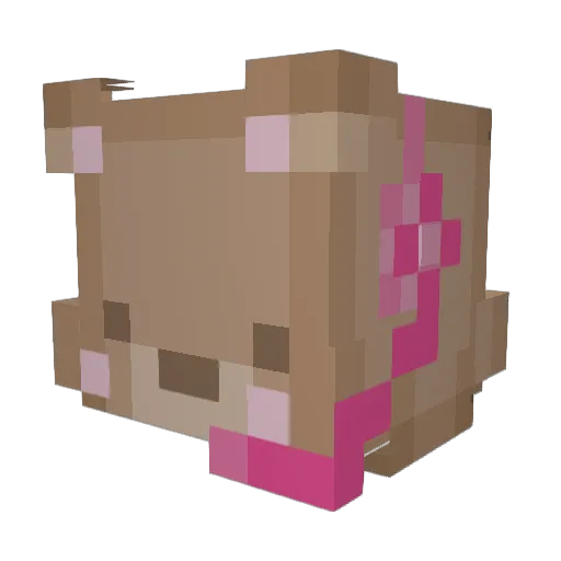 pauwiis Minecraft avatar head, 3D render