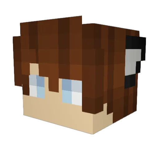 pavillon117 Minecraft avatar head, 3D render