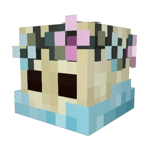 pavkin Minecraft avatar head, 3D render