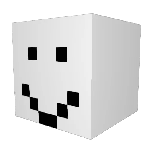 pavlov_DOG Minecraft avatar head, 3D render