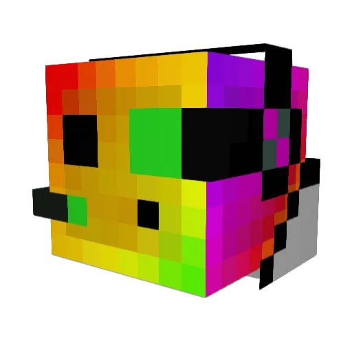 pawa400 Minecraft avatar head, 3D render