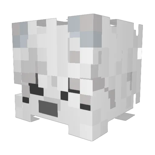 pawkipedia Minecraft avatar head, 3D render