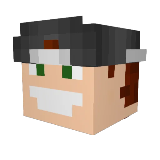 pawlo17 Minecraft avatar head, 3D render