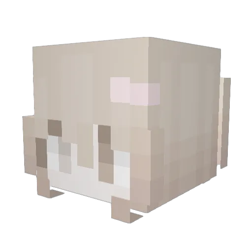 pawria Minecraft avatar head, 3D render