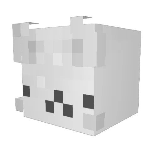 pawtuahspet Minecraft avatar head, 3D render