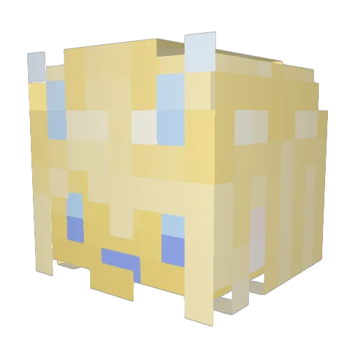 pawwsu Minecraft avatar head, 3D render