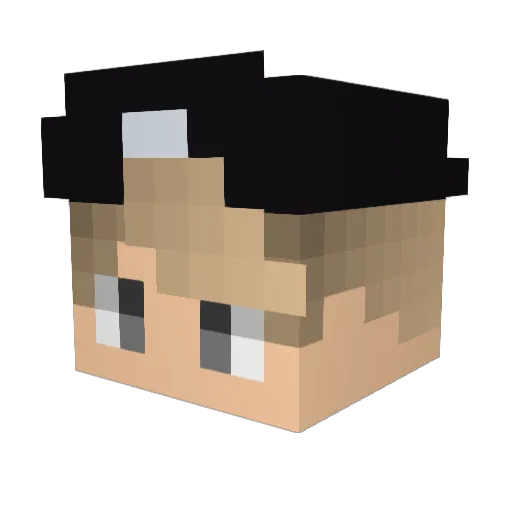 paxakor Minecraft avatar head, 3D render