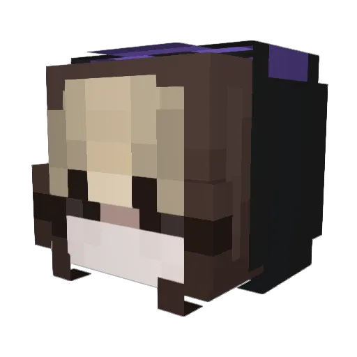 paxedel Minecraft avatar head, 3D render