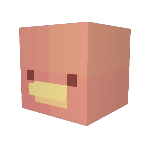 paxfellmana Minecraft avatar head, 3D render