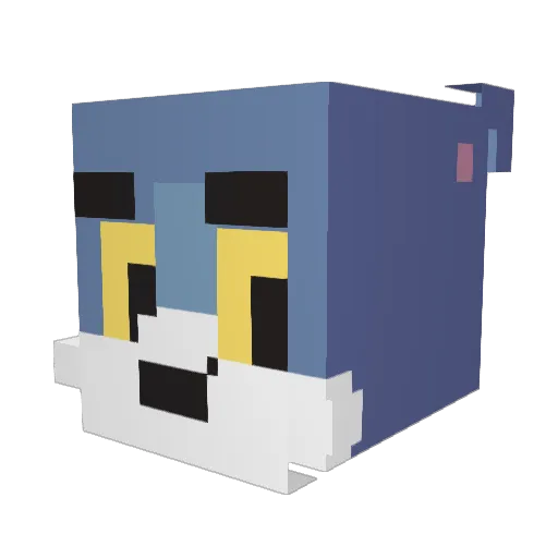 paxiehh Minecraft avatar head, 3D render
