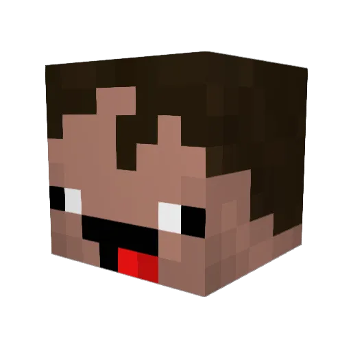 paxt0n__ Minecraft avatar head, 3D render