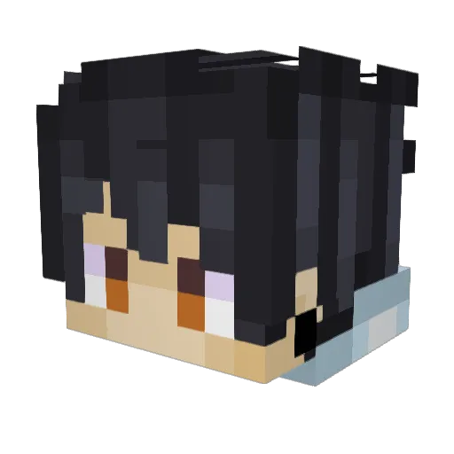 payasito_ Minecraft avatar head, 3D render