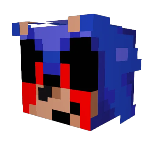payday9 Minecraft avatar head, 3D render