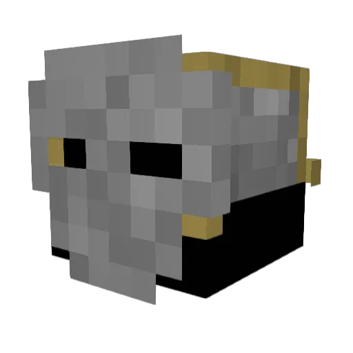 paygon Minecraft avatar head, 3D render
