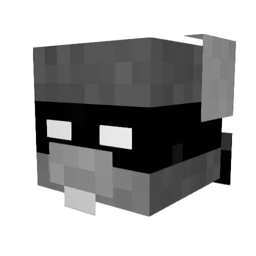 paysat Minecraft avatar head, 3D render