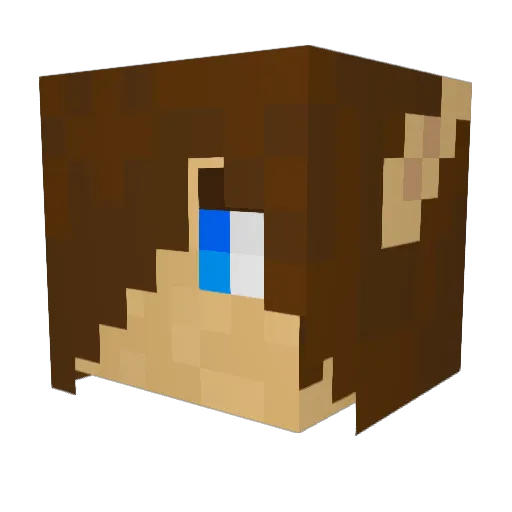 payton35 Minecraft avatar head, 3D render
