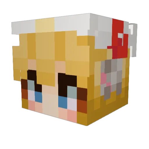 paytonjjang Minecraft avatar head, 3D render
