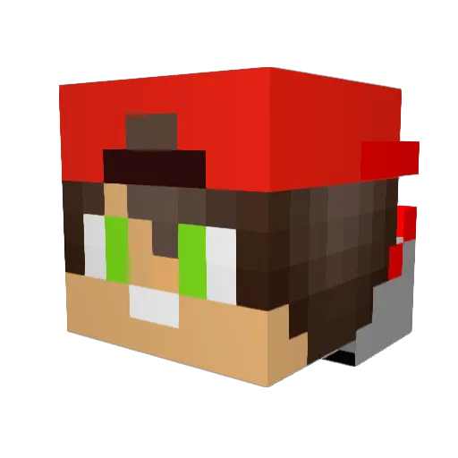 pazos06 Minecraft avatar head, 3D render