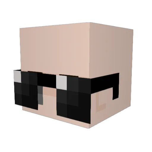 pazum8 Minecraft avatar head, 3D render