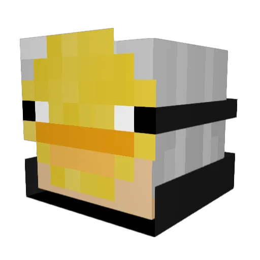 pazzerello92 Minecraft avatar head, 3D render