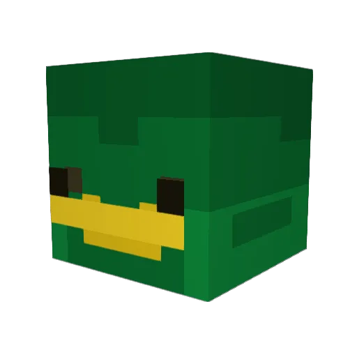 pb2306 Minecraft avatar head, 3D render