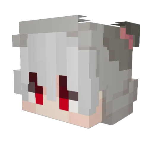pbacterio Minecraft avatar head, 3D render