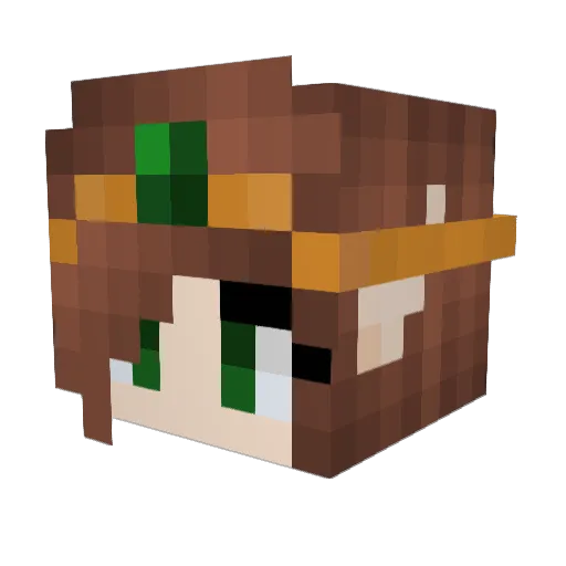 pbg2020 Minecraft avatar head, 3D render