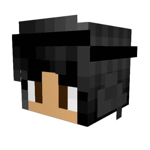 pbishopp Minecraft avatar head, 3D render