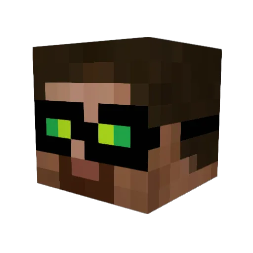pbk31 Minecraft avatar head, 3D render
