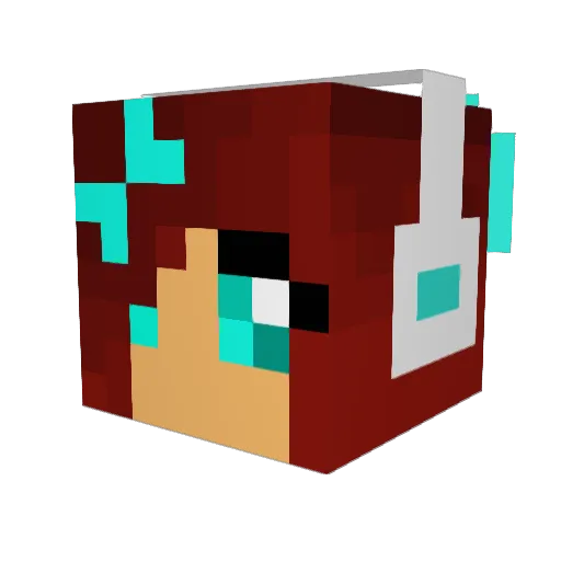 pbmichidq Minecraft avatar head, 3D render