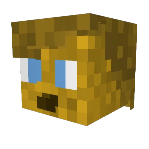 pbnj9 Minecraft avatar head, 3D render