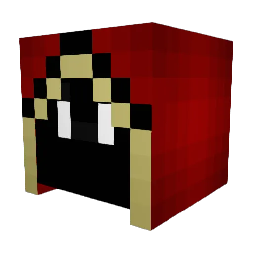 pbx45 Minecraft avatar head, 3D render