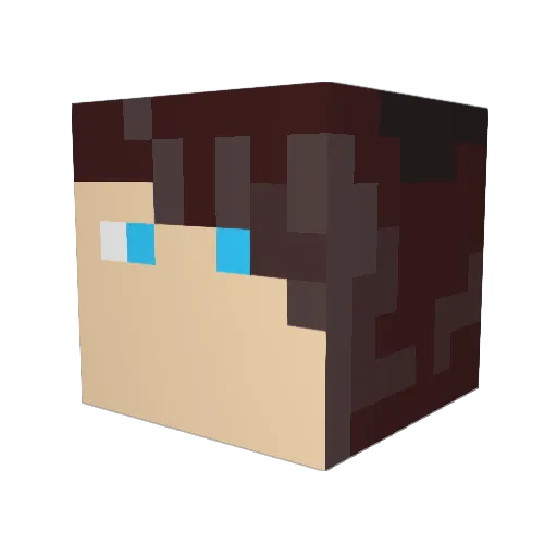 pc_gamer9 Minecraft avatar head, 3D render