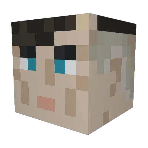 pcanavan12 Minecraft avatar head, 3D render