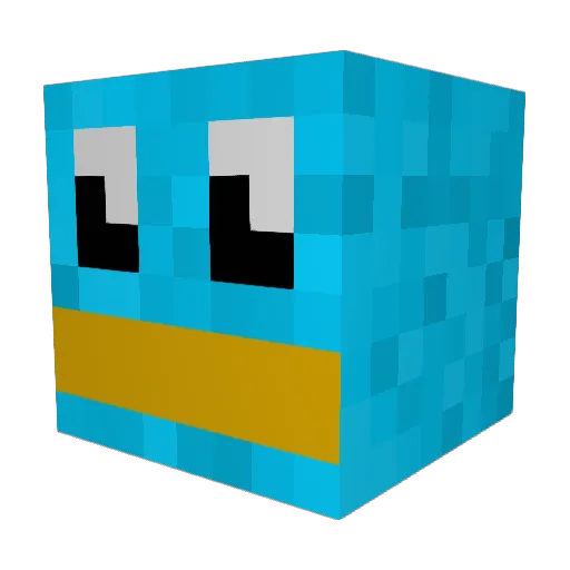 pcdan996 Minecraft avatar head, 3D render