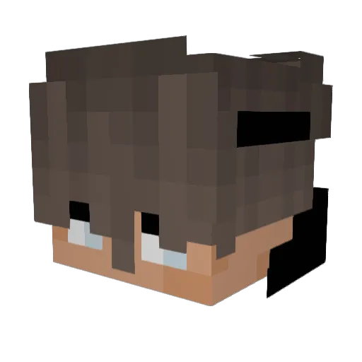 pcly1 Minecraft avatar head, 3D render