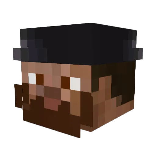 pcm720 Minecraft avatar head, 3D render