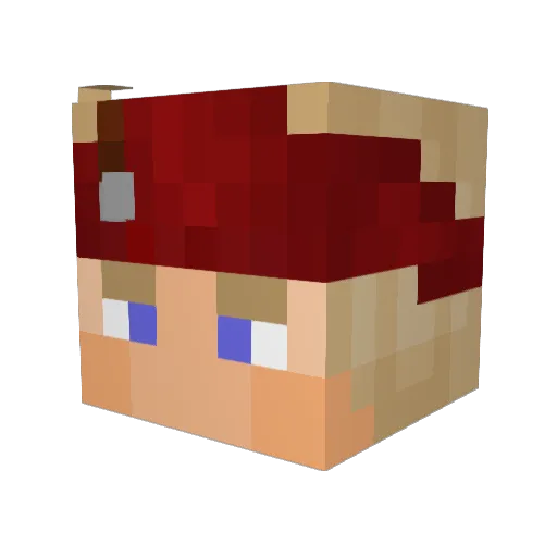 pcoria111 Minecraft avatar head, 3D render