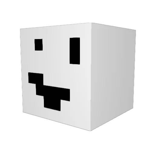 pcpringle Minecraft avatar head, 3D render