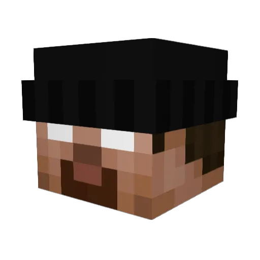 pctrick Minecraft avatar head, 3D render