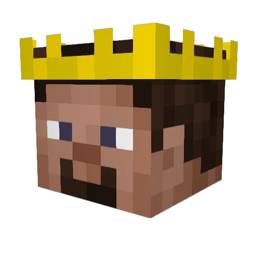 pctrik Minecraft avatar head, 3D render