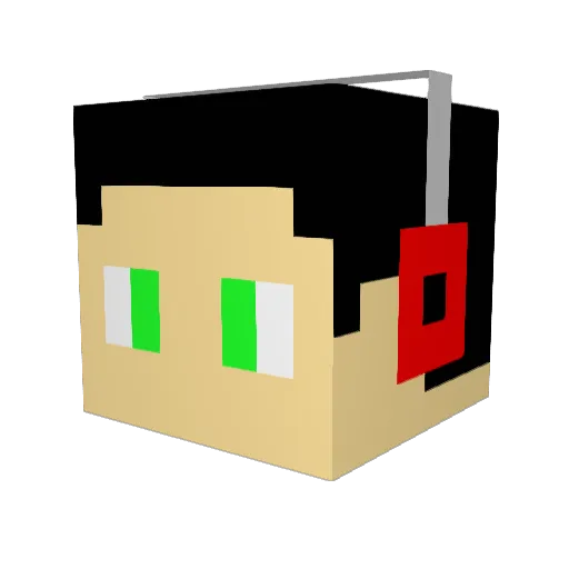 pcy1111 Minecraft avatar head, 3D render