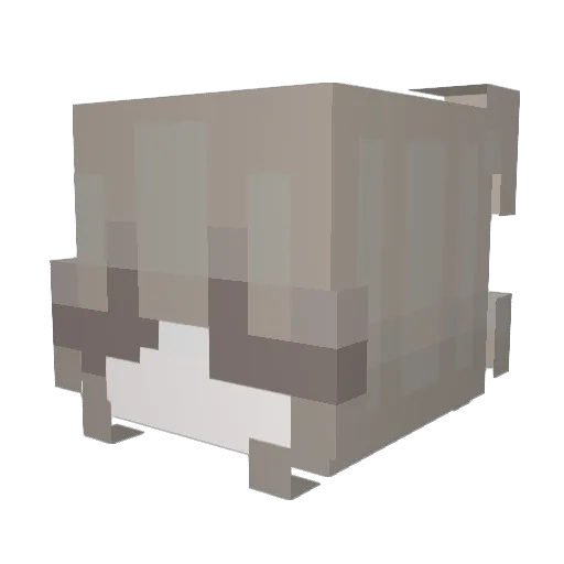 pdat07 Minecraft avatar head, 3D render