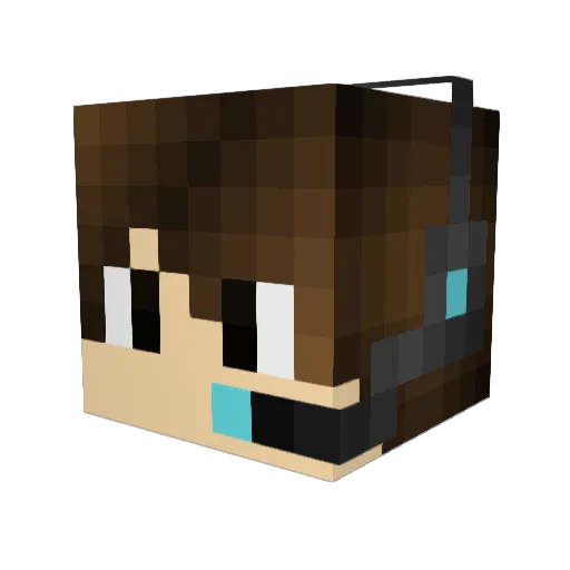 pdgarside Minecraft avatar head, 3D render