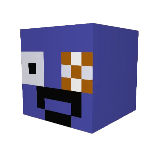 pdogg88 Minecraft avatar head, 3D render
