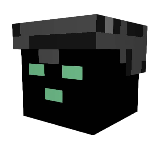 pds90 Minecraft avatar head, 3D render