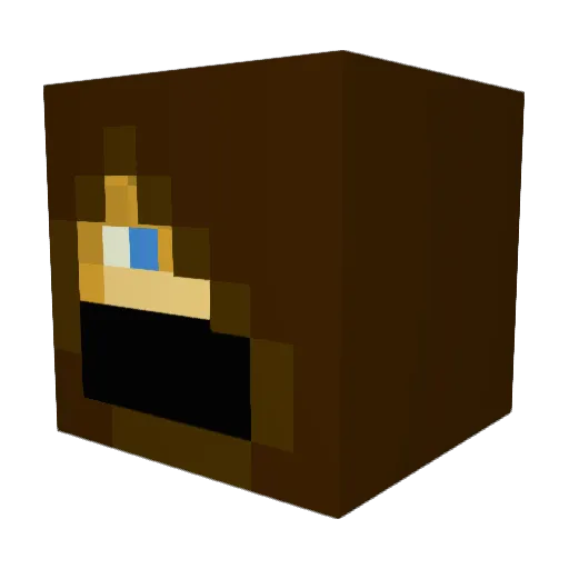 pdt23 Minecraft avatar head, 3D render
