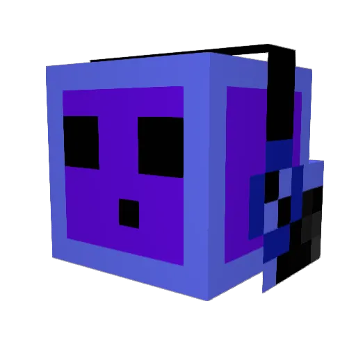 pdubblackie Minecraft avatar head, 3D render
