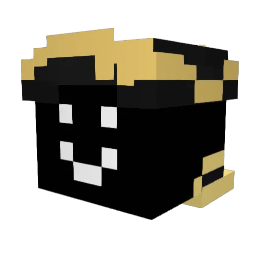 pe0ka Minecraft avatar head, 3D render